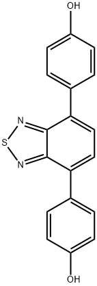 苯酚,4,4'-(2,1,3-苯并噻二唑-4,7-二基)双- 结构式