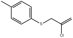 Benzene, 1-[(2-chloro-2-propen-1-yl)thio]-4-methyl- 结构式