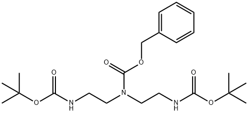 N1-CBZ-N2-BOC-N1-[2-(BOC-氨基)乙基]-1,2-乙二胺 结构式