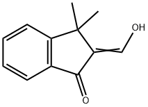 1H-Inden-1-one, 2,3-dihydro-2-(hydroxymethylene)-3,3-dimethyl- 结构式