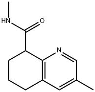N,3-Dimethyl-5,6,7,8-tetrahydroquinoline-8-carboxamide 结构式