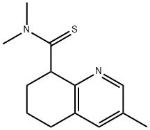 N,N,3-Trimethyl-5,6,7,8-tetrahydroquinoline-8-carbothioamide 结构式