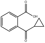 2-Cyclopropanecarbonyl-benzoic acid 结构式