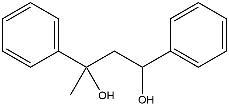 1,3-Diphenyl-1,3-butanediol 结构式