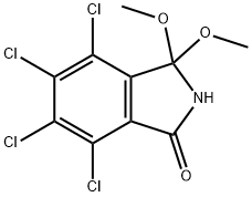 1H-Isoindol-1-one, 4,5,6,7-tetrachloro-2,3-dihydro-3,3-dimethoxy- 结构式