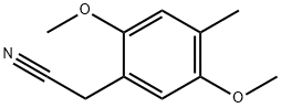 (2,5-DIMETHOXY-4-METHYL-PHENYL)-ACETONITRIL,2,5-DIMETHOXY-4-METHYL-BENZONITRIL,(2,5-DIMETHOXY-4-METH 结构式