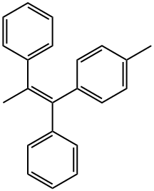 Benzene, 1-[(1Z)-1,2-diphenyl-1-propen-1-yl]-4-methyl- 结构式