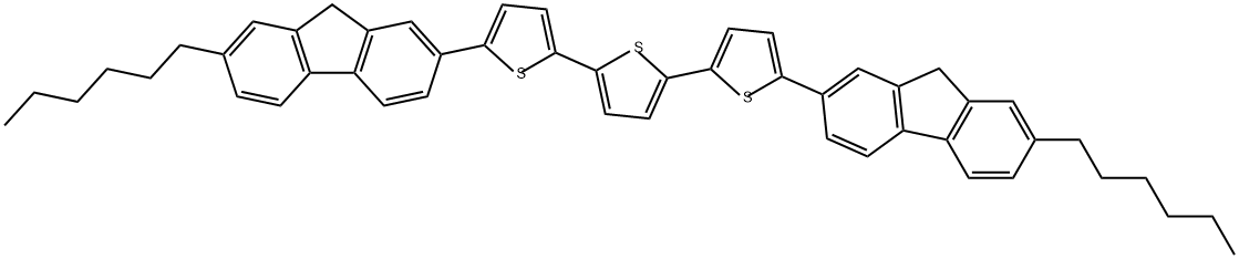 2,2':5',2''-Terthiophene, 5,5''-bis(7-hexyl-9H-fluoren-2-yl)- (9CI) 结构式