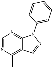 4-Methyl-1-phenyl-1H-pyrazolo[3,4-d]pyrimidine 结构式