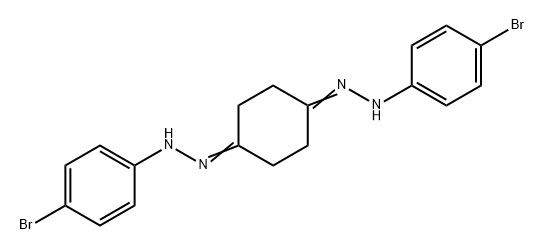 1,4-Cyclohexanedione, 1,4-bis[2-(4-bromophenyl)hydrazone] 结构式