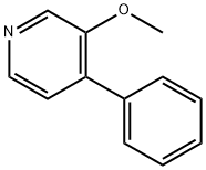 Pyridine, 3-methoxy-4-phenyl- 结构式