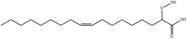 2-过氧氢-9(Z)-十八碳烯酸 结构式