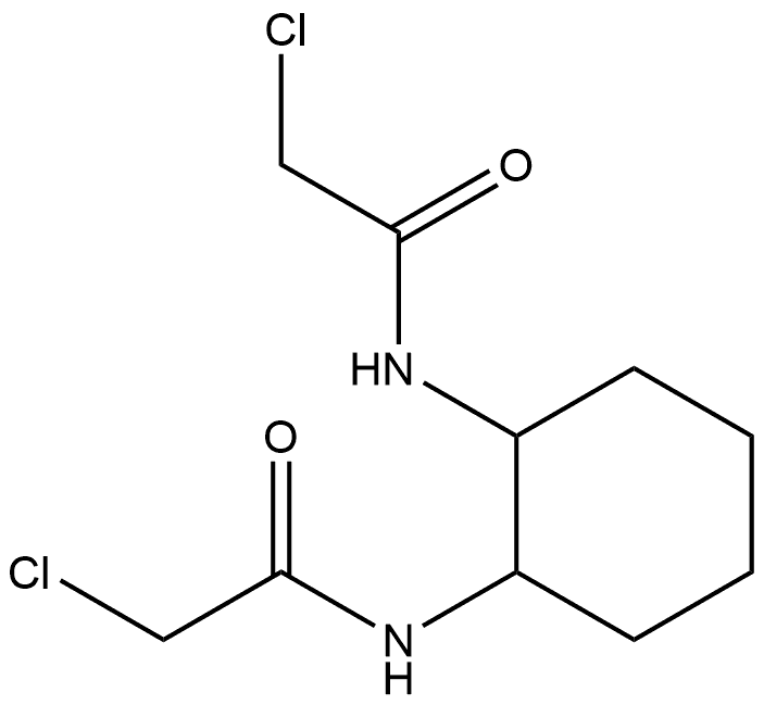 Acetamide, N,N'-(1R,2R)-1,2-cyclohexanediylbis[2-chloro- 结构式