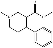 3-Piperidinecarboxylic acid, 1-methyl-4-phenyl-, methyl ester 结构式
