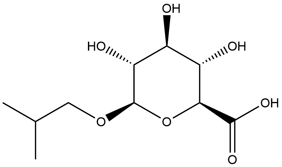 Β-D-葡萄糖醛酸异丁酯 结构式