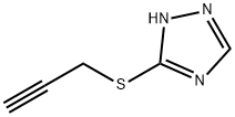 1H-1,2,4-Triazole, 5-(2-propyn-1-ylthio)- 结构式