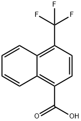 1-Naphthalenecarboxylic acid, 4-(trifluoromethyl)- 结构式