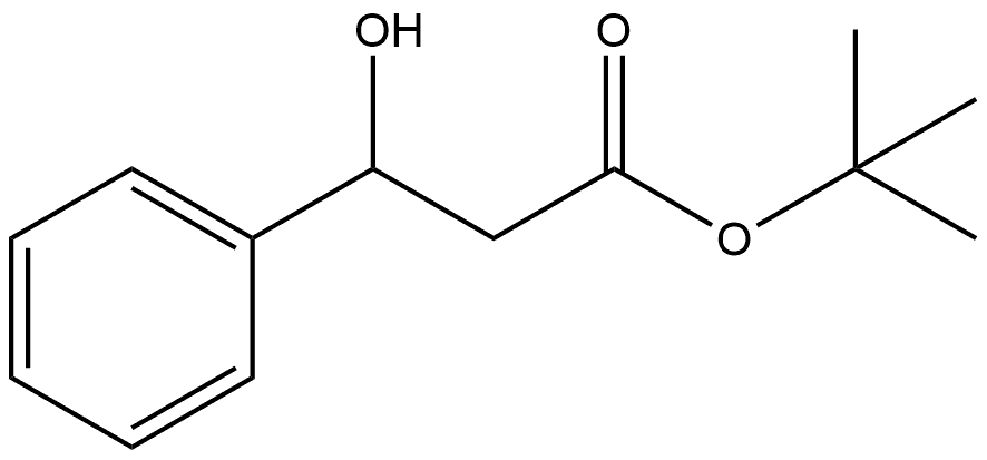 Benzenepropanoic acid, β-hydroxy-, 1,1-dimethylethyl ester 结构式