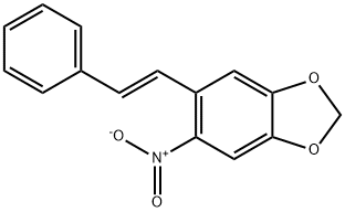 1,3-Benzodioxole, 5-nitro-6-(2-phenylethenyl)-, (E)- (9CI) 结构式