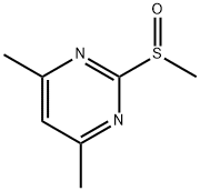 Pyrimidine, 4,6-dimethyl-2-(methylsulfinyl)- 结构式