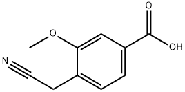 4-(氰甲基)-3-甲氧基苯甲酸 结构式