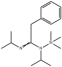 N,N''-Diisopropyl-2-phenyl-N-(trimethylsilyl)acetimidamide 结构式