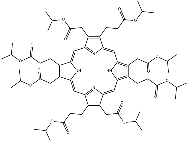 UROPORPHYRIN I ISOPROPYL ESTER 结构式