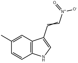 1H-Indole, 5-methyl-3-(2-nitroethenyl)- 结构式