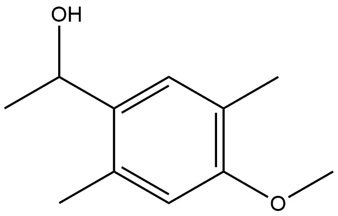 1-(4-methoxy-2,5-dimethylphenyl)ethan-1-ol 结构式