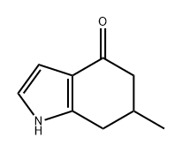 6-甲基-1,5,6,7-四氢-4H-吲哚-4-酮 结构式