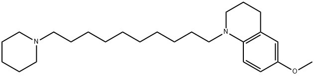 6-Methoxy-1-(10-(piperidin-1-yl)decyl)-1,2,3,4-tetrahydroquinoline 结构式