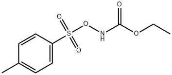 Benzenesulfonic acid, 4-methyl-, (ethoxycarbonyl)azanyl ester 结构式