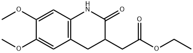 Ethyl 2-(6,7-dimethoxy-2-oxo-1,2,3,4-tetrahydroquinolin-3-yl)acetate 结构式