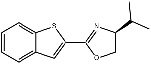 (S)-2-(苯并[B]噻吩-2-基)-4-异丙基-4,5-二氢恶唑 结构式