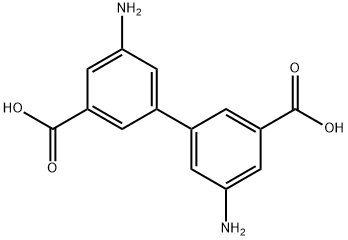 3,3'-二氨基-4,4'-联苯二甲酸 结构式