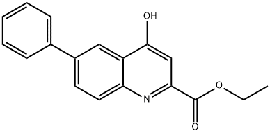 Ethyl 4-oxo-6-phenyl-1,4-dihydroquinoline-2-carboxylate 结构式