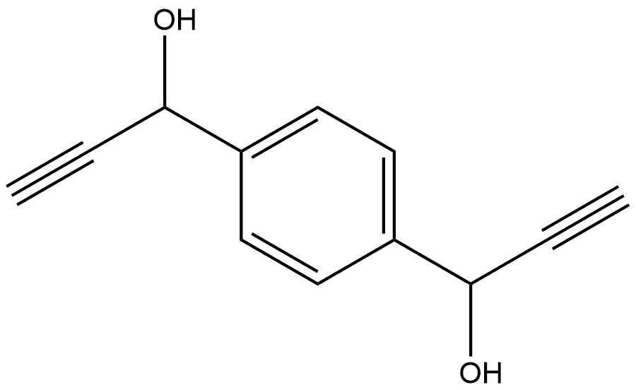 1,4-Benzenedimethanol, α1,α4-diethynyl- 结构式