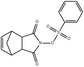 4,7-Methano-1H-isoindole-1,3(2H)-dione, 3a,4,7,7a-tetrahydro-2-[(phenylsulfonyl)oxy]- 结构式