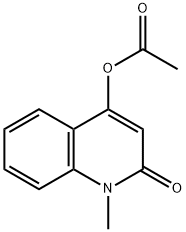 2(1H)-Quinolinone, 4-(acetyloxy)-1-methyl- 结构式