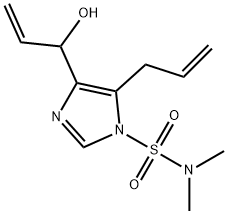 1H-Imidazole-1-sulfonamide, 4-(1-hydroxy-2-propen-1-yl)-N,N-dimethyl-5-(2-propen-1-yl)- 结构式