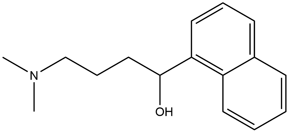 4-(Dimethylamino)-1-(naphthalen-1-yl)butan-1-ol 结构式