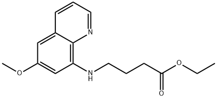 Ethyl 4-((6-methoxyquinolin-8-yl)amino)butanoate 结构式