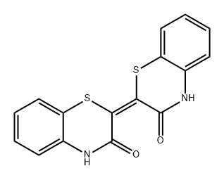 (Z)-4H,4'H-[2,2']BI[BENZO[1,4]THIAZINYLIDENE]-3,3'-DIONE 结构式