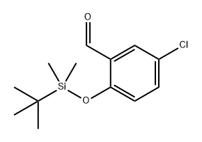 Benzaldehyde, 5-chloro-2-[[(1,1-dimethylethyl)dimethylsilyl]oxy]- 结构式