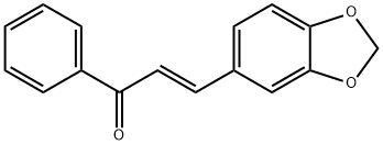 3-(1,3-苯并二氧杂环戊烯-5-基)-1-苯基-2-丙烯-1-酮 结构式