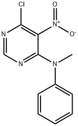 4-Pyrimidinamine, 6-chloro-N-methyl-5-nitro-N-phenyl- 结构式
