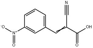 2-Propenoic acid, 2-cyano-3-(3-nitrophenyl)- 结构式