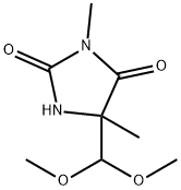 2,4-Imidazolidinedione, 5-(dimethoxymethyl)-3,5-dimethyl- 结构式