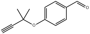 Benzaldehyde, 4-[(1,1-dimethyl-2-propyn-1-yl)oxy]- 结构式