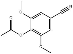 Benzonitrile, 4-(acetyloxy)-3,5-dimethoxy- 结构式